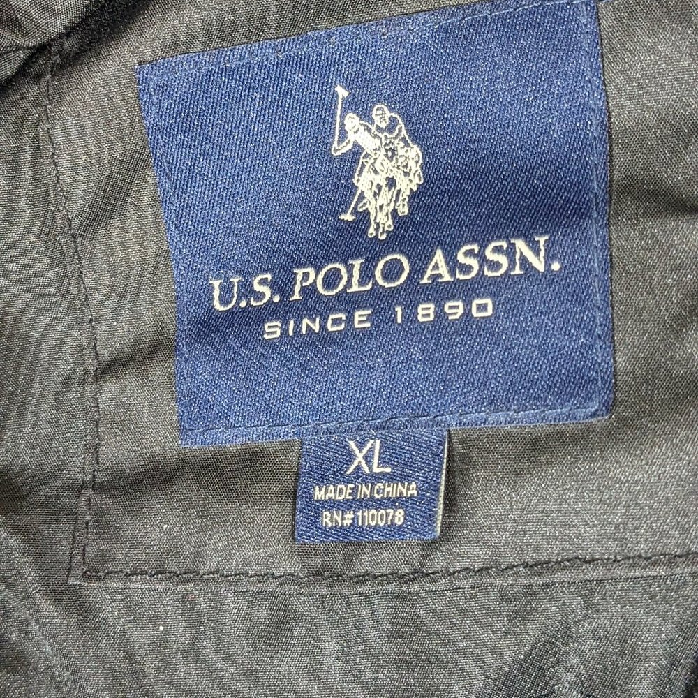 U.S. Polo Assn. Mens Hooded Thick Puffer Jacket  Black Sz XL - Picture 7 of 10